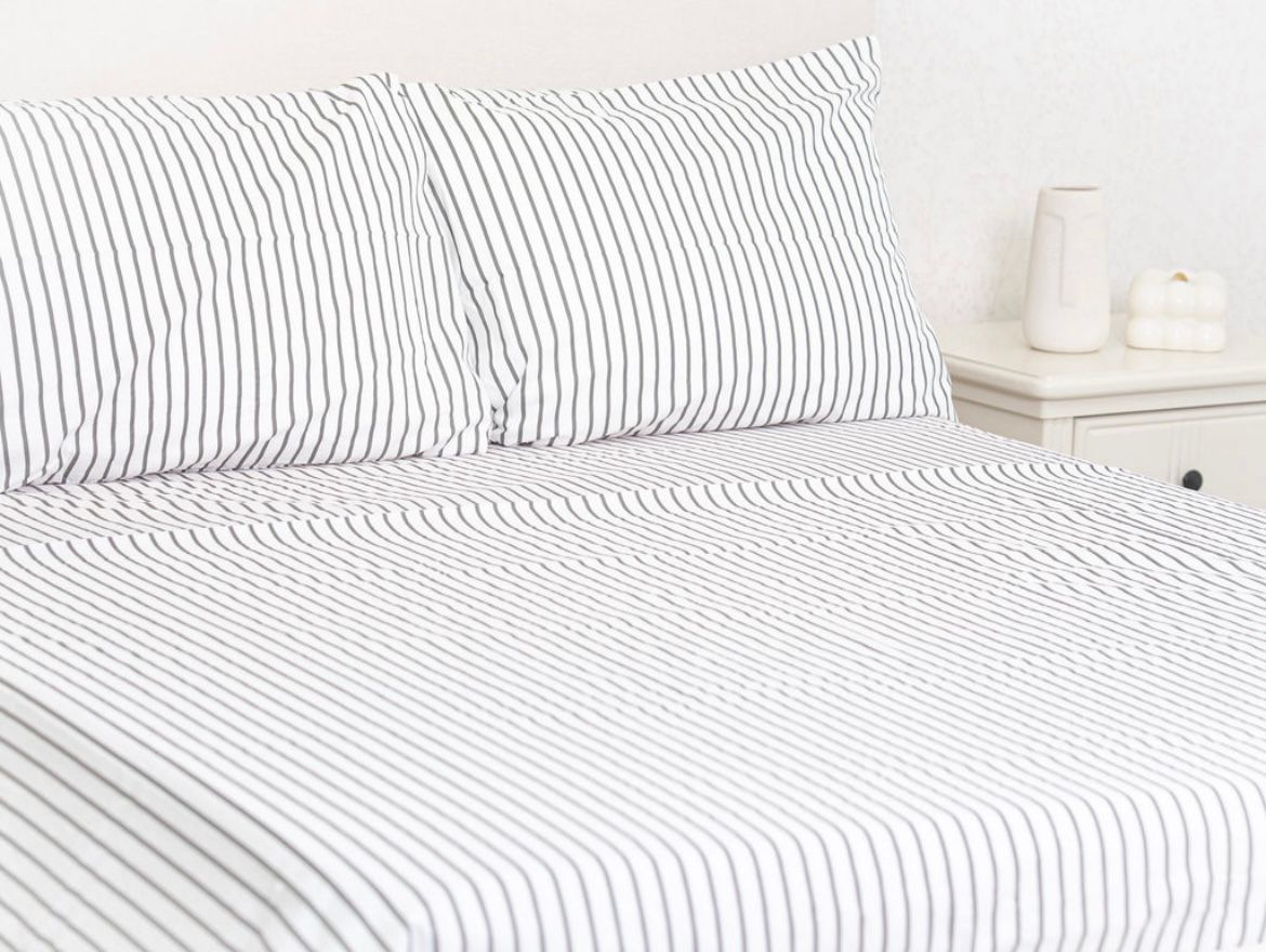 Sabanas 100% algodón 800 hilos Linea gris