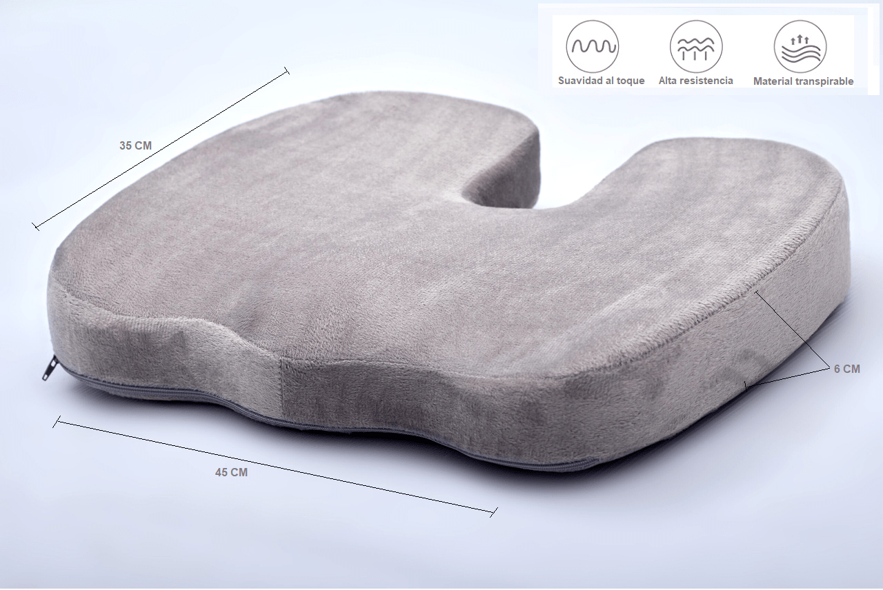 Cojín Coxis W en Espuma de memoria