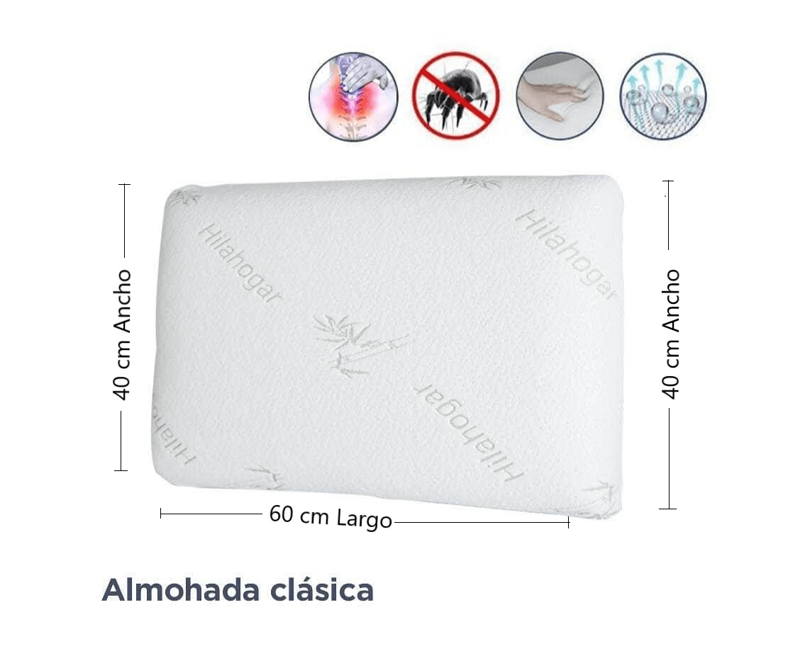 Almohada de espuma de memoria clásica