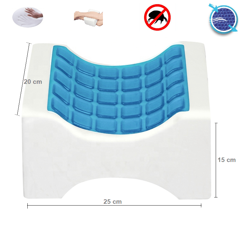 Cojín Entrepierna espuma de memoria con capa en Gel