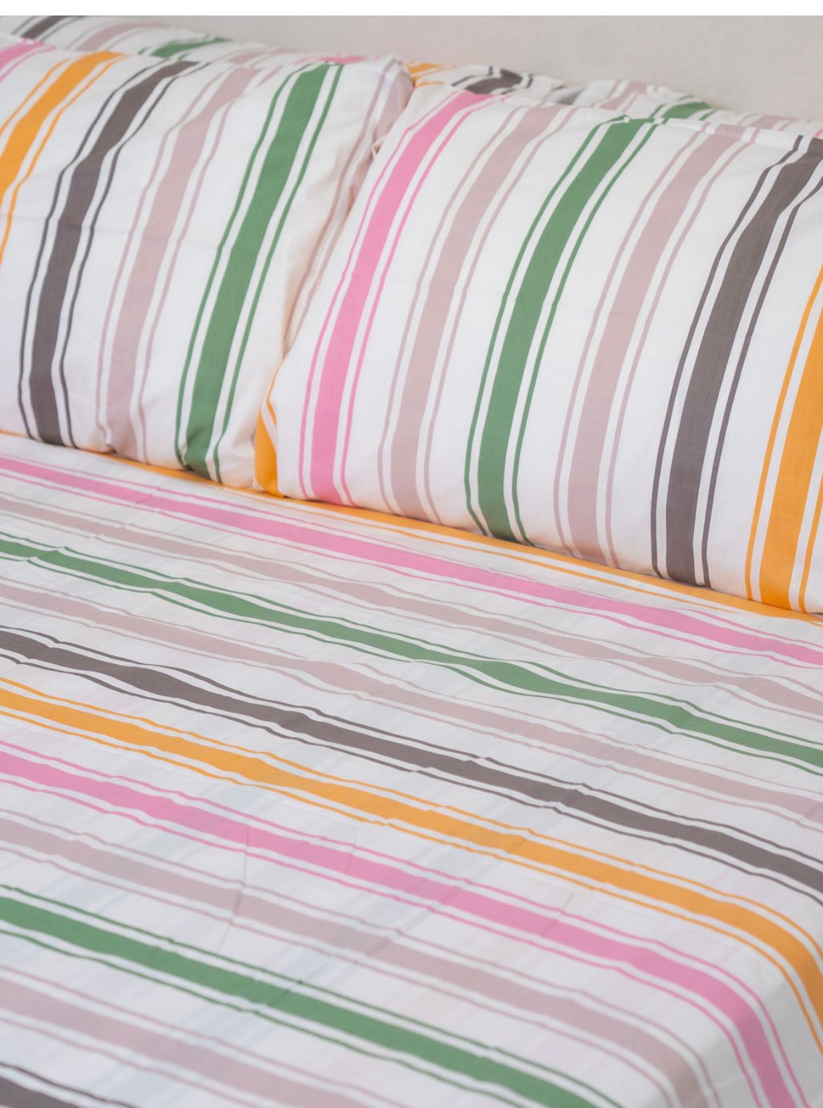 Sabanas 100% algodón 800 hilos Lineas rosadas