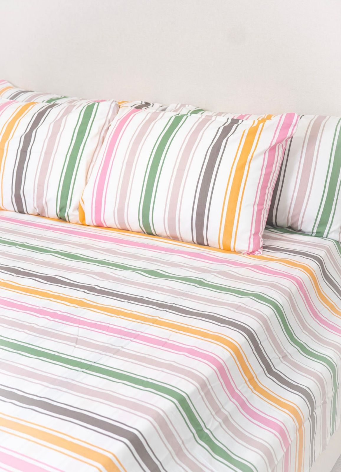 Sabanas 100% algodón 800 hilos Lineas rosadas