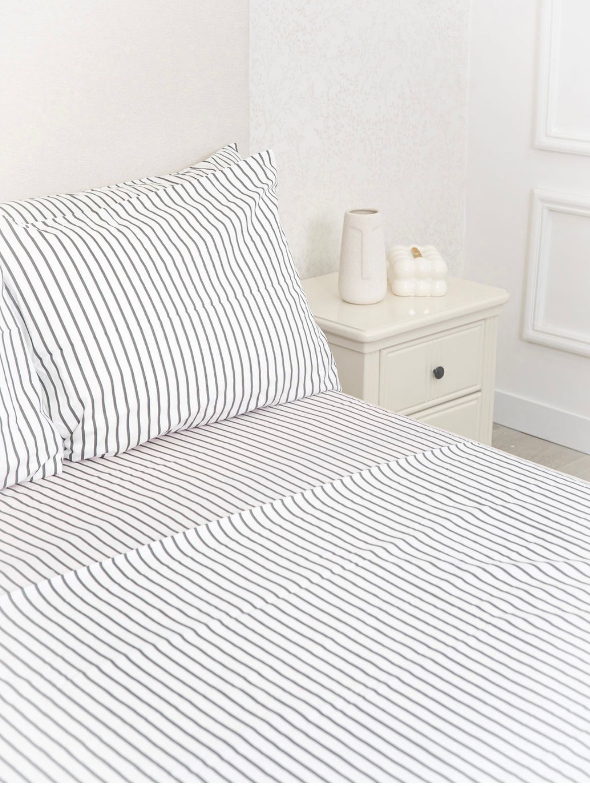 Sabanas 100% algodón 800 hilos Linea gris