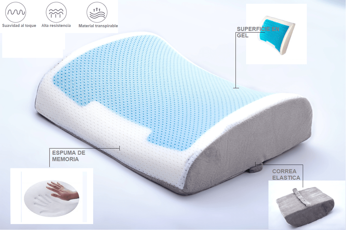 Las mejores ofertas en Espuma de memoria almohadas de cama Almohada lumbar